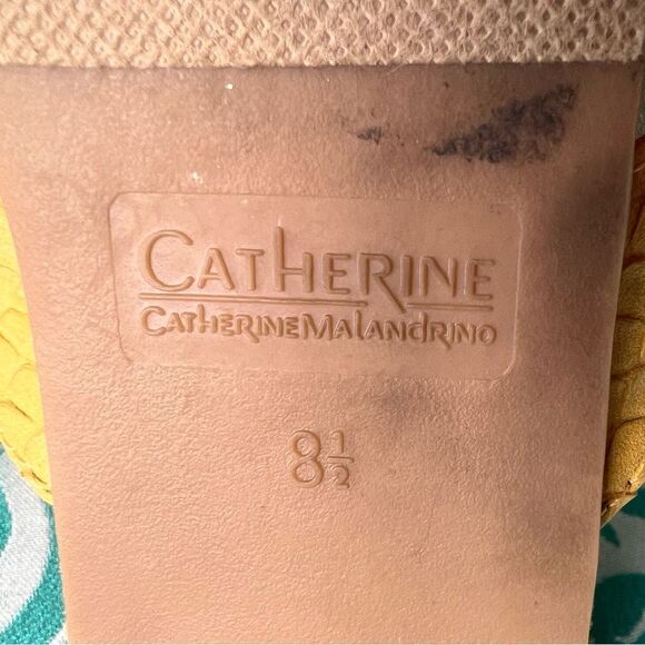 Catherine Malandrino NWOT Yellow Slip On Pointed Toe Flats Size 8.5 - Picture 8 of 8